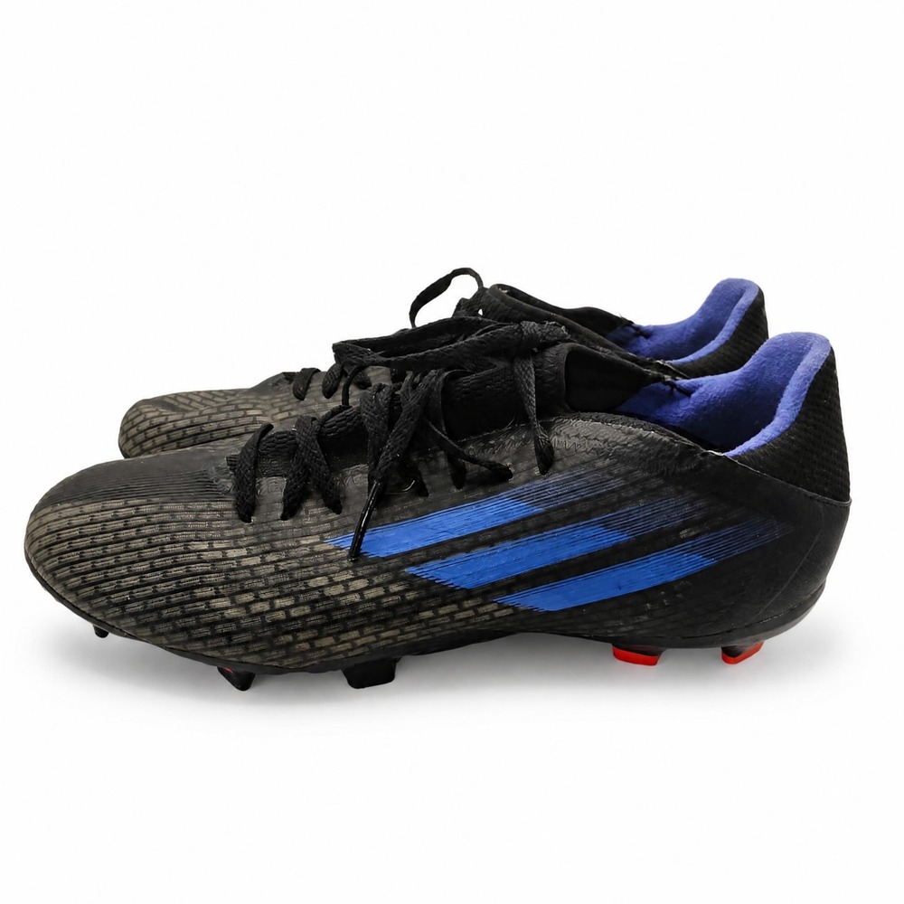 Adidas X Speedflow.3 FG Soccer Cleats Mens 9 Black Blue FY3296 Firm Ground